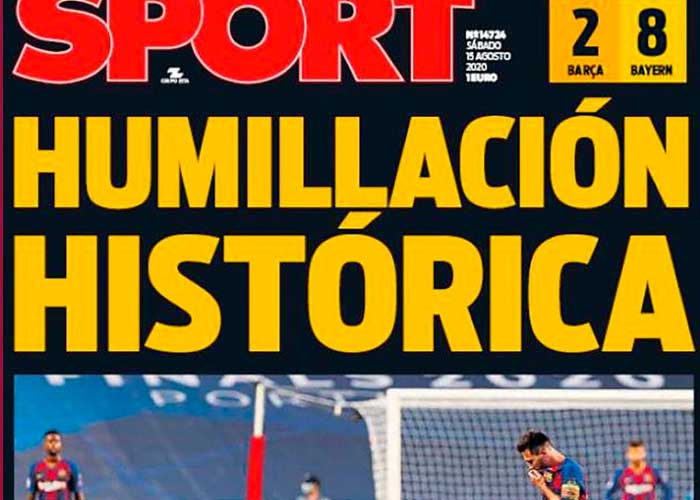 espana, derrota, bayer de munich, champions league, portada, medios de comunicacion, 