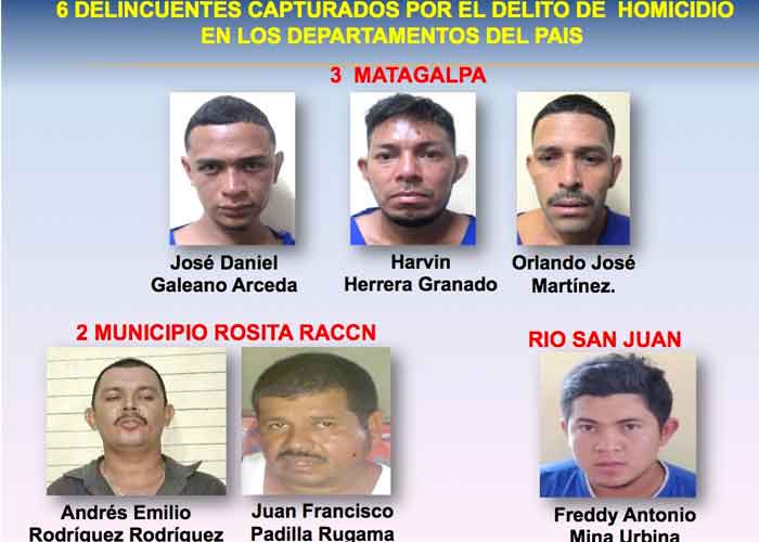 nicaragua, delincuentes, presos, planes operativos, policia nacional, 