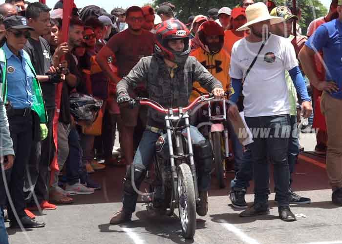 Foto: Decenas de familias se dieron cita al evento de motovelocidad en La Paz Centro/TN8