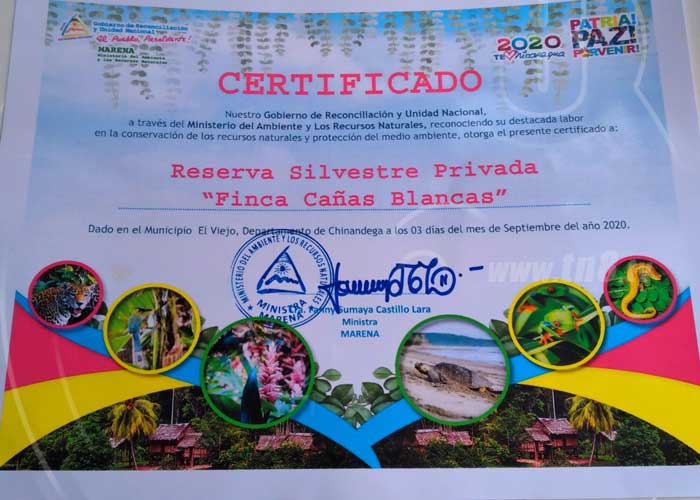 nicaragua, chinandega, finca, reserva natural, certificacion, medio ambiente,