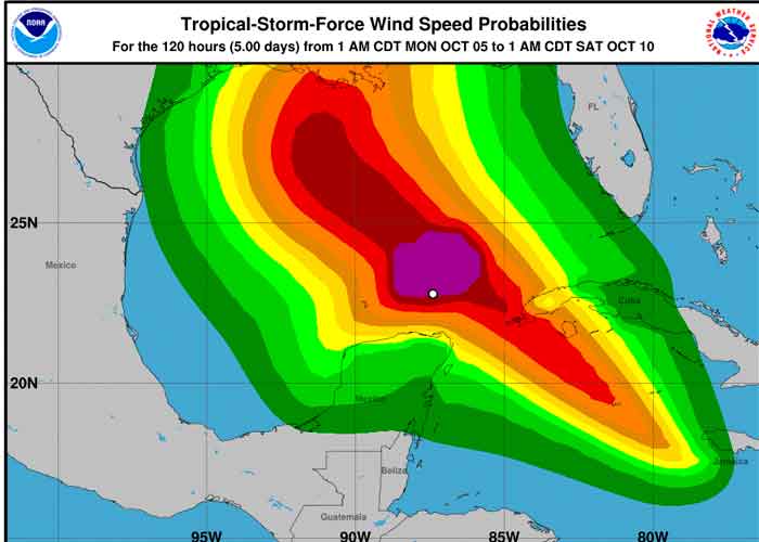 cuba, seguimiento, ubicacion, tormenta tropical delta, vientos, riesgo, marejada ciclonica