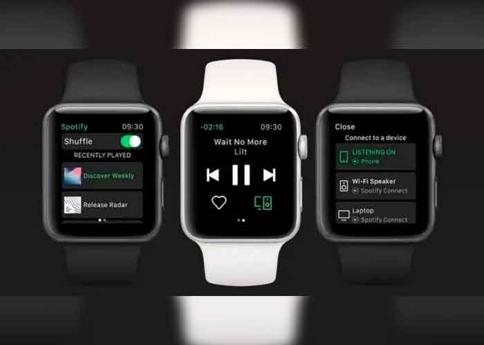 apple, tecnologia, apple watch, spotiffy, nueva funcion, streaming