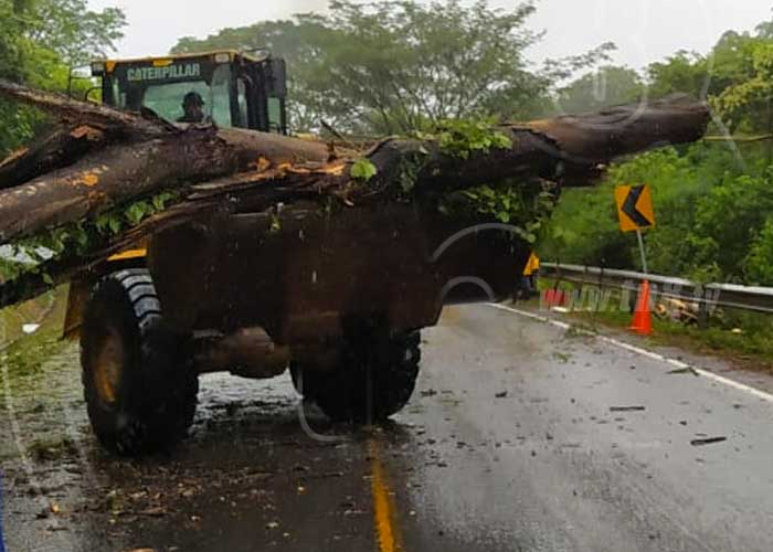 nicaragua, mti, reparacion de carreteras, afectaciones, huracan eta,