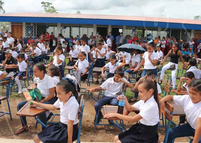 nicaragua, colegio, prinzapolka, caribe norte, mejoramiento, inauguracion,