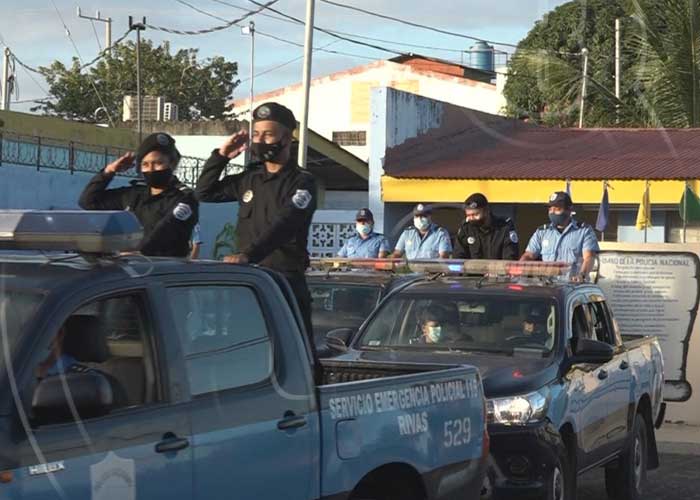nicaragua, rivas, policia nacional, fiestas marianas, seguridad, 