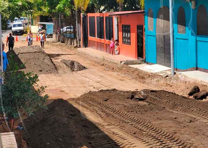 nicaragua, calles para el pueblo, managua, barrio laureles norte, avance, obras,