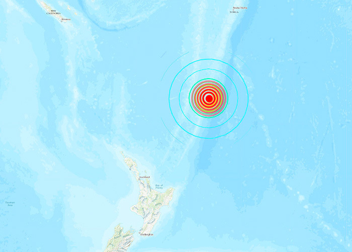 Foto: Sismo de magnitud 6,1 sacude las islas Kermadec/ EFE