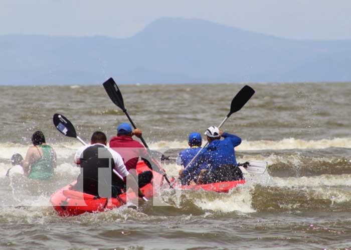 nicaragua, lago cocibolca, competencia, kayak, 