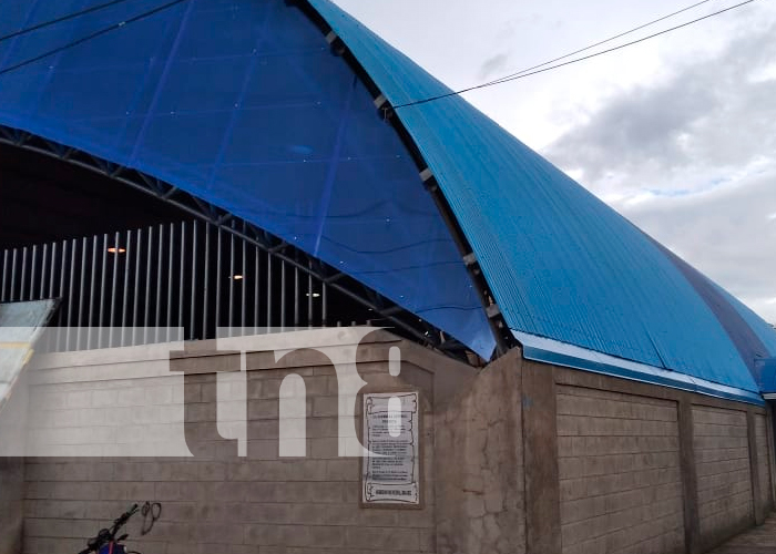 Gobierno municipal rehabilita el polideportivo en la Libertad, Chontales / FOTO / TN8 