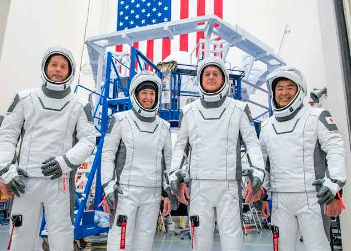 ciencia, mision Crew-2, nasa, spacex, aplamiento, metereologia, astronautas