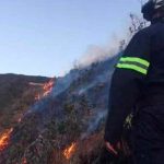 incendio forestal en el Atacazo