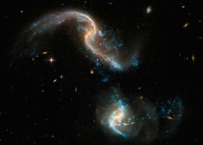 fusion de dos galaxias