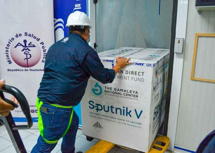 Guatemala, primer lote, vacunas Sputnik V, covi-19,