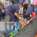 Nicaragua, Managua, accidente de tránsito, persona lesionada,