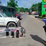 Nicaragua, Juigalpa, persona lesionada, choque entre moto y camioneta,