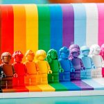 Fotos, juguetes lego, LGBTQIA+, set,