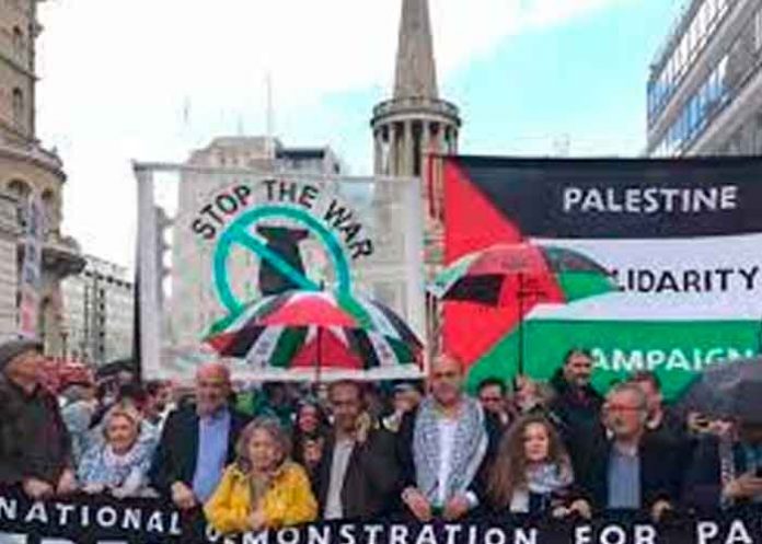 Reino unido, campaña de solidaridad, Palestina, manifestaciones,