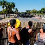 Brasil, represión, manifestantes indígenas, policías