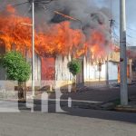 nicaragua, incendio, viviendas, managua, barrio santa ana,