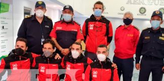 Nicaragua, Managua, Miembros de BUSF-España, rescate acuáticos, bomberos