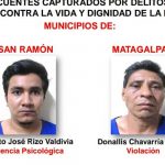 nicaragua, matagalpa, delitos, policia, detenidos,