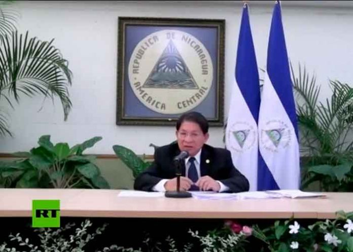 Nicaragua, canciller denis moncada, cadenas de noticias rt, poder mediatico,