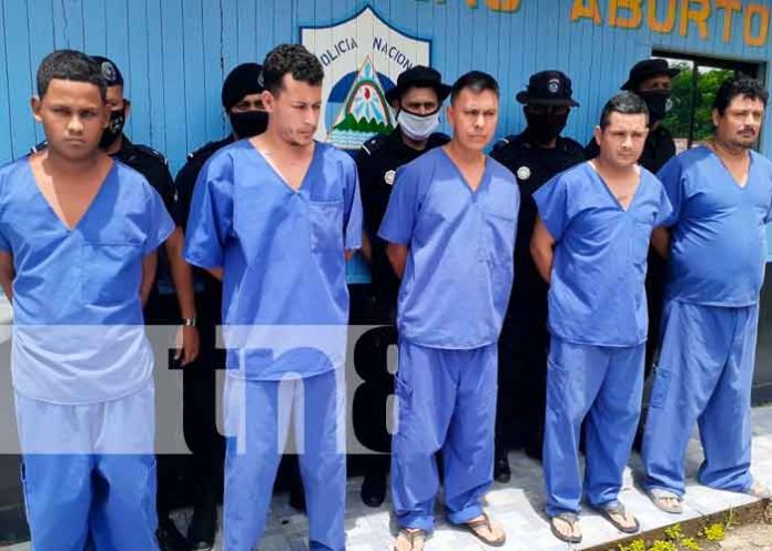 distintos delitos, Nicaragua, Río San Juan, detenidos