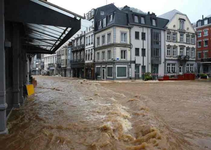 Alertas rojas por lluvias e inundaciones en Países Bajos y Bélgica