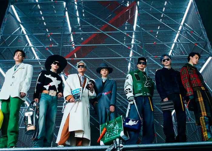BTS se 'roba' el desfile de Louis Vuitton con impactantes looks