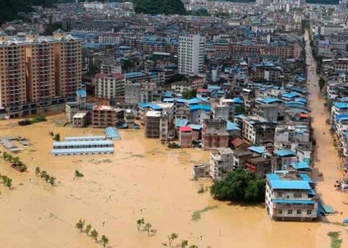 Foto: Devastadoras inundaciones en China/Cortesía