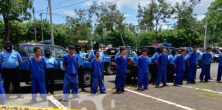 Presentación de delincuentes capturados en Nicaragua
