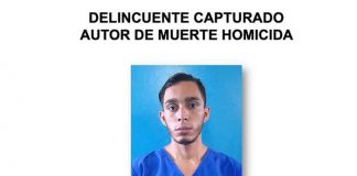 Sujeto capturado por la policía en Managua por homicidio