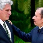 Presidente de Cuba y el presidente de Nicaragua