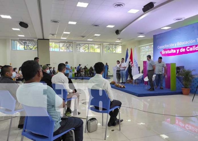 Acto del INATEC para conmemorar el Día del Estudiante en Nicaragua