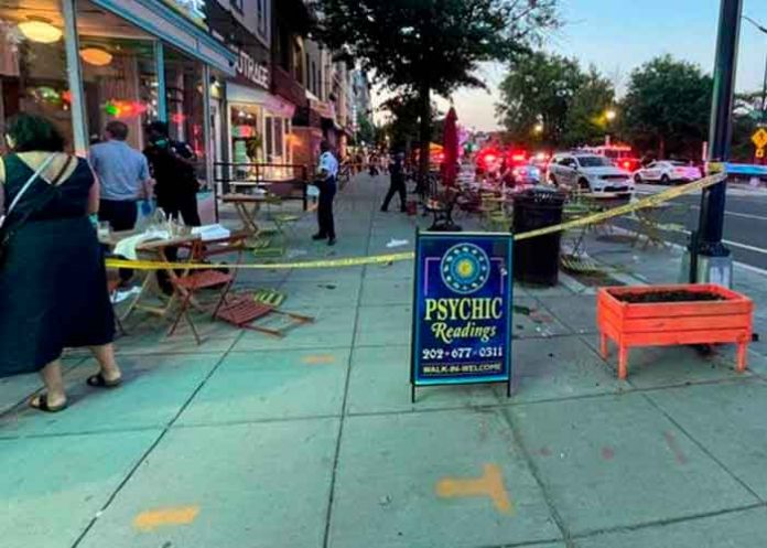 Foto: Al menos dos heridos tras un tiroteo cerca de un restaurante en Washington/Cortesía