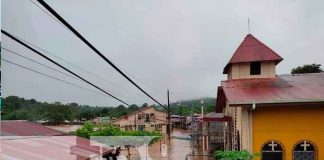 Intensas lluvias causan grandes inundaciones en El Castillo, Río San Juan