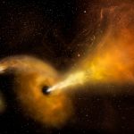 Detectan un agujero negro rompiendo una estrella en el centro de una galaxia / FOTO / Internet