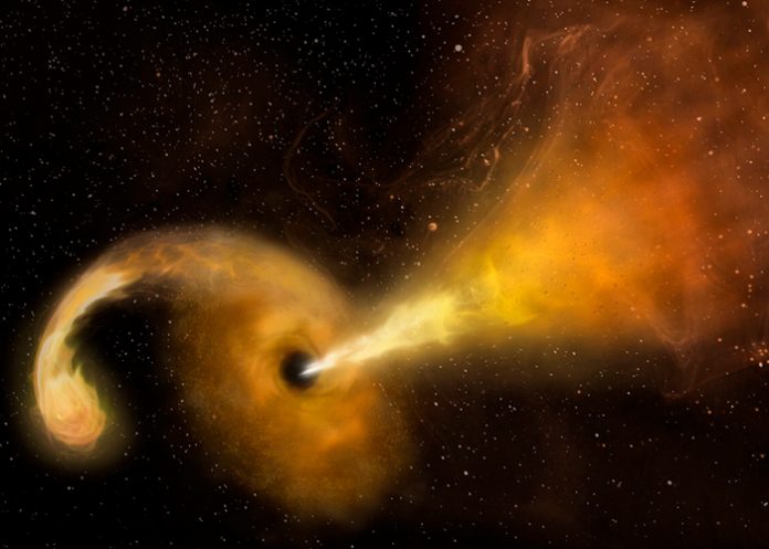 Detectan un agujero negro rompiendo una estrella en el centro de una galaxia / FOTO / Internet