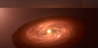 El impresionante disco rodea un exoplaneta