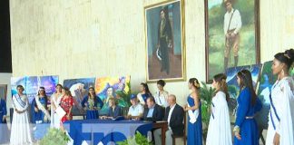 Presentación del Festival Azul Darío, en honor a Rubén Darío, en León