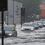 Foto: Lluvias torrenciales anegan calles en Londres / AFP