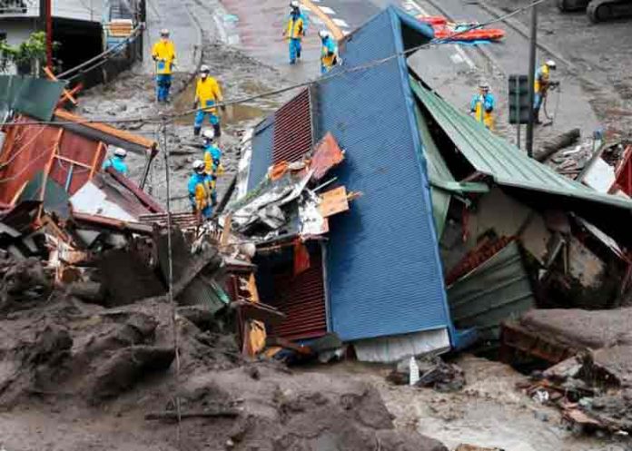 japon, deslizamiento de tierra, victimas mortales, lluvias,