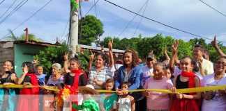Inauguración de obras de progreso en el barrio Georgino Andrade, Managua
