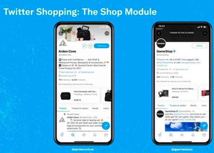 Twitter implementa compras dentro de la aplicación