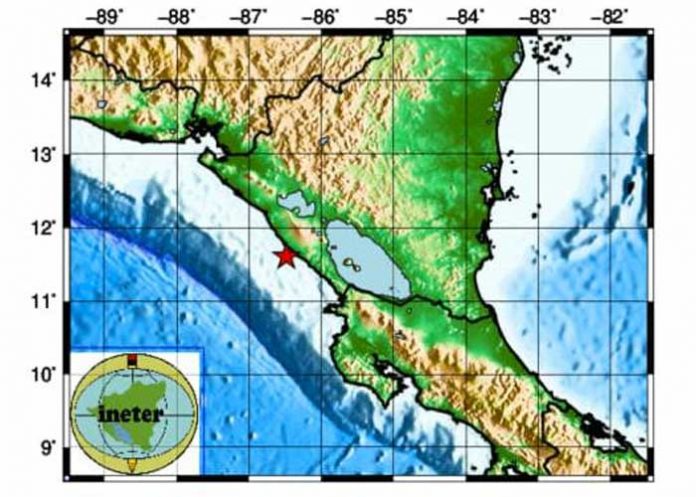 Foto: Gráfico sobre el temblor en Nicaragua este 12 de julio