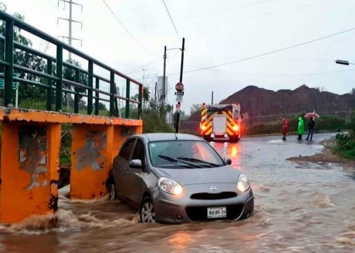 Se reportan inundaciones en Zapopan-Guadalajara, México