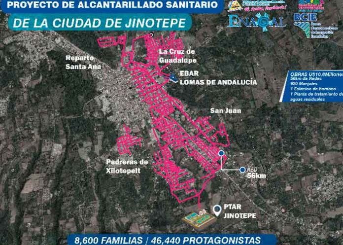 ENACAL entrega en Jinotepe sitio para el proyecto de Saneamiento