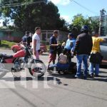 Accidente de tránsito en Managua por tirarse el Alto