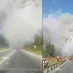 Incendios forestales en Rusia bloquean una carretera