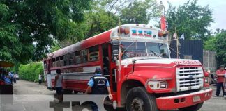 Escena donde un hombre perdió la vida en Ciudad Sandino tras pasarle llantas de un bus